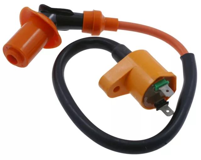 Zündspule Set STREETLIGHTS Racing orange 2-Pin Peugeot Speedfight 1 2 TKR, Buxy