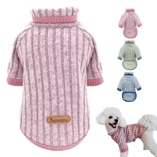 Warm Dog Jumper Coat Pet Puppy Cat Sweater Winter Clothes Fleece for Chihuahua