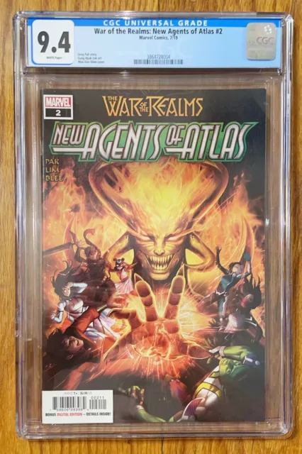 War of the Realms New Agents of Atlas #2 CGC 9.4- 1st appearance Sword Master