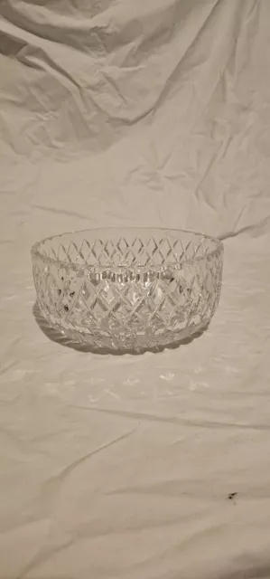 Antique Edwardian Style Cut Glass Crystal Large Bowel Fruit Bowl,Table Decor