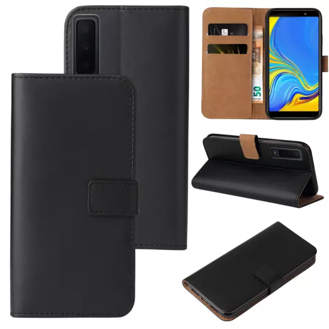 Schutz Hülle für Samsung Galaxy A7 2018 Handy Tasche Smartphone Case Schale Klap