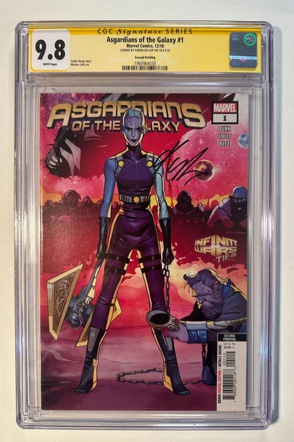 Asgardians of the Galaxy #1 CGC SS 9.8 Signed Karen Gillan 🔥 Nebula / Guardians