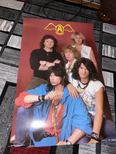 AEROSMITH Poster - Group Vintage 1984 / #3006 - 22 1/4 X 34 1/2"_Joe Perry