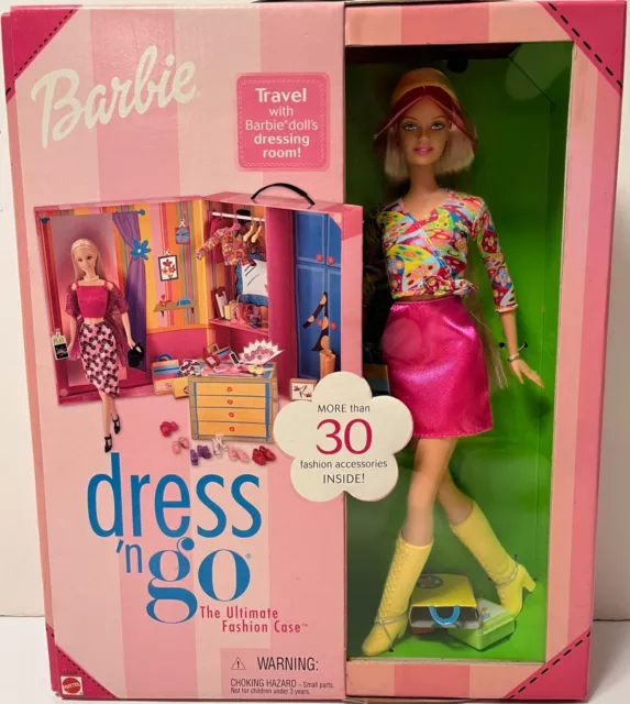 DRESS 'N GO Barbie Ultimate Fashion Case #55308 New in Case