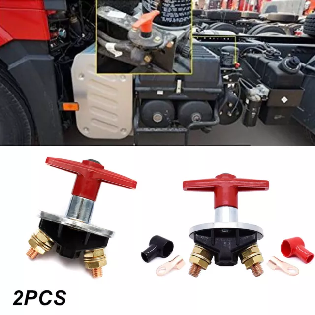 2PCS Battery Master Isolator Disconnect Cut OFF Switch Marine Car Boat RV Trucks