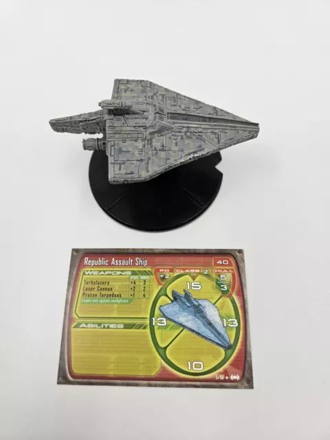 Star Wars Miniatures Starship Battles Republic Assault Ship 5/60