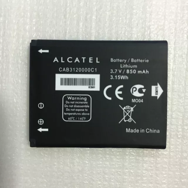 NEW Original CAB3120000C1 Battery For Alcatel One Touch 768 OT710 OT888A 850mAh