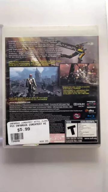 inFamous (Sony PlayStation 3, 2009) - CIB 2