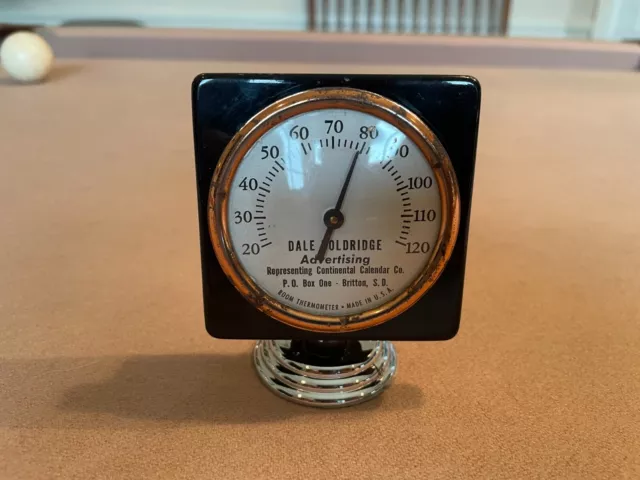 Antique ADVERTISING THERMOMETER 1940s 1950s DASH Accessory Chevy FORD MOPAR GM Antique ADVERTISING THERMOMETER 1940s 1950s DASH Accessory Chevy FORD MOPAR GM