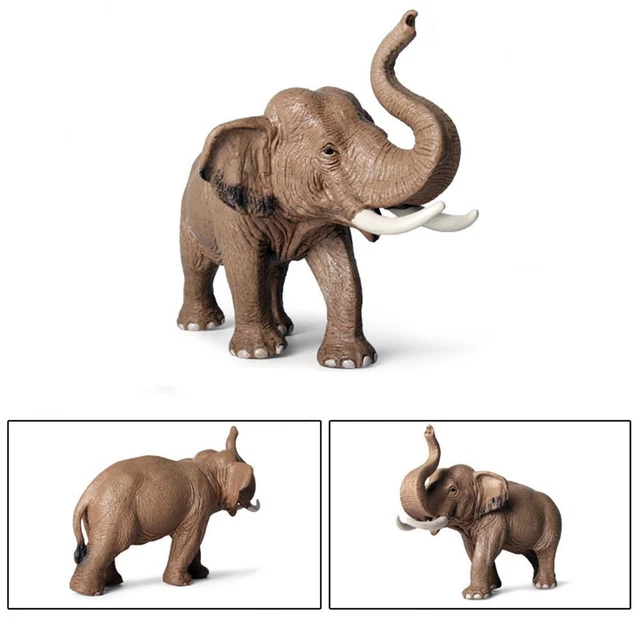 REALISTIC PVC DIMENSIONS Elephant Wild Animals Deer Panda Model Lion ...