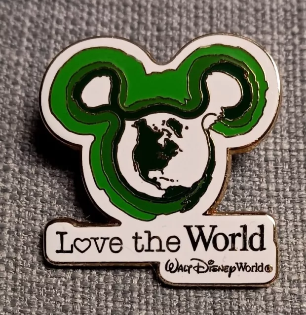 Official Disney Pin -  Love The World Mickey Ears Icon - Walt Disney World WDW