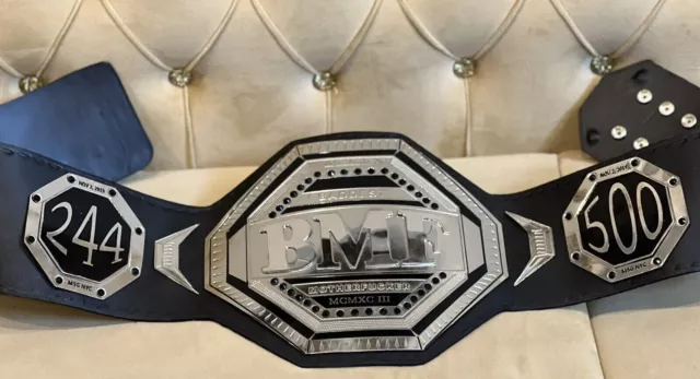 NEW UFC BMF Championship Replica Title Belt 2MM Brass Metal Plates Adult Size
