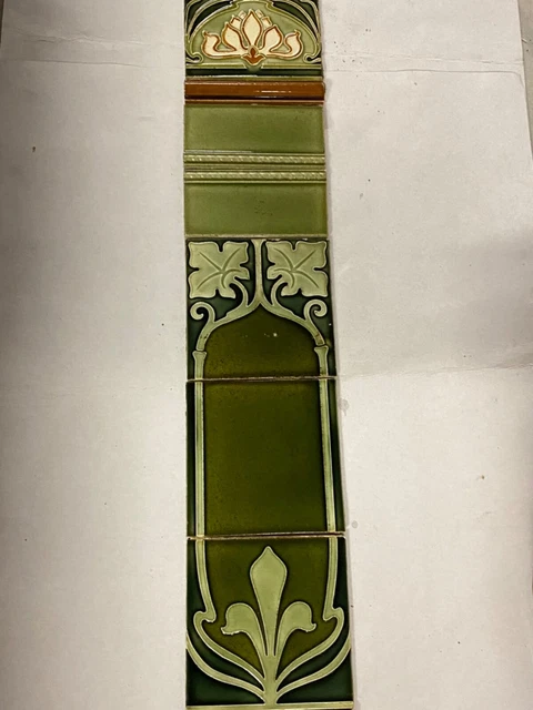 9 X STÜCK Jugendstil Fliesen Kacheln Tilen Tegel V&B Villeroy & Boch ...