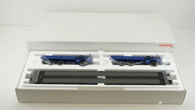 Pu10 - Marklin 1 58702 - Set De Vagón Plataforma Prevención De
