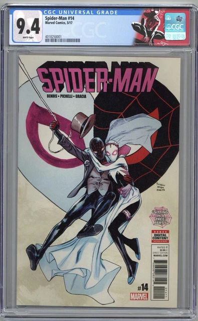 Spider-Man #14 (2017) CGC 9.4 NM Miles Morales/Gwen Stacy ASM Wedding Homage