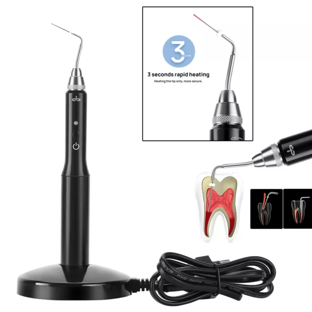 Dental Wireless Gutta Percha Obturation System Endo Root Canal Heated Pen  2 Tip