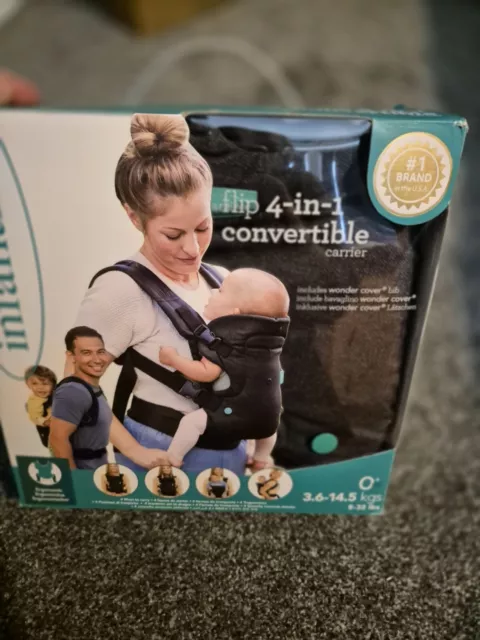 Infantino Flip Advanced 4-in-1 Baby Carrier Black Denim