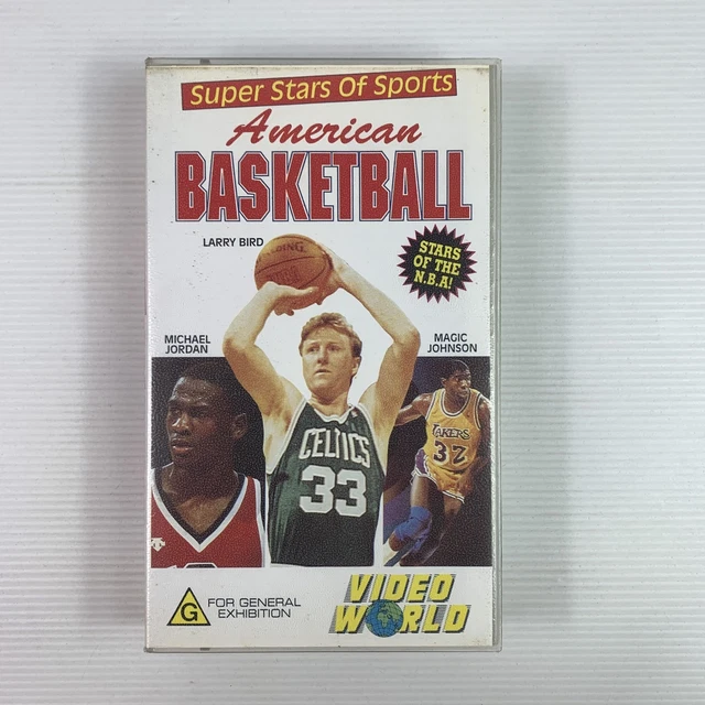 American Basketball Super Star Of Sports VHS Cassette Jordan Bird Johnson NBA