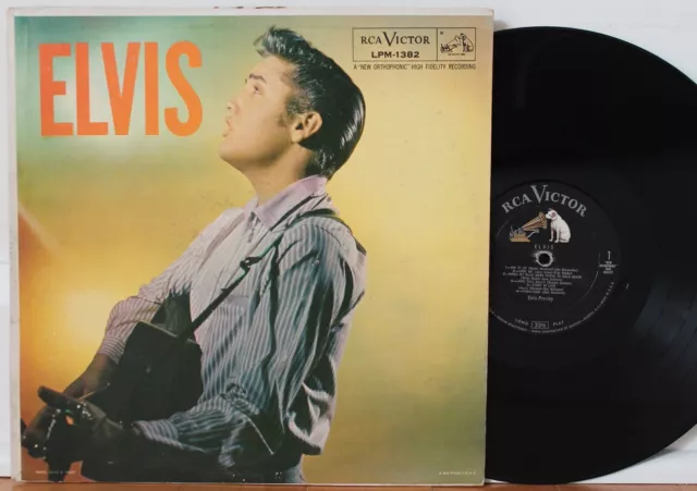 ELVIS PRESLEY Self Titled 2nd LP (RCA Victor 1382, orig ’56 DG Mono) AD BACK