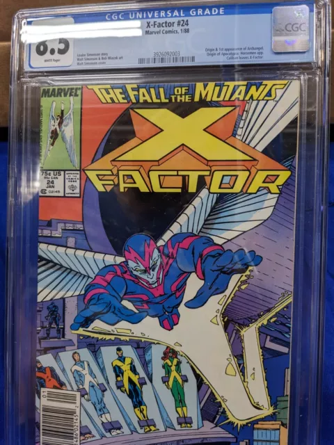 1988 Marvel X-Factor #24 1St Appearance/Origin Archangel Cgc 8.5 Newsstand