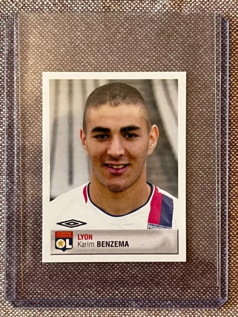 Sticker Panini Foot 2007 Karim Benzema Lyon # 180 Toploader Rookie Ballon D'or