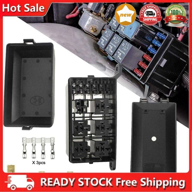 Scatola Portafusibili Relè Scatola Fusibili Plastica Auto DC 12V per Auto Auto Auto Marina