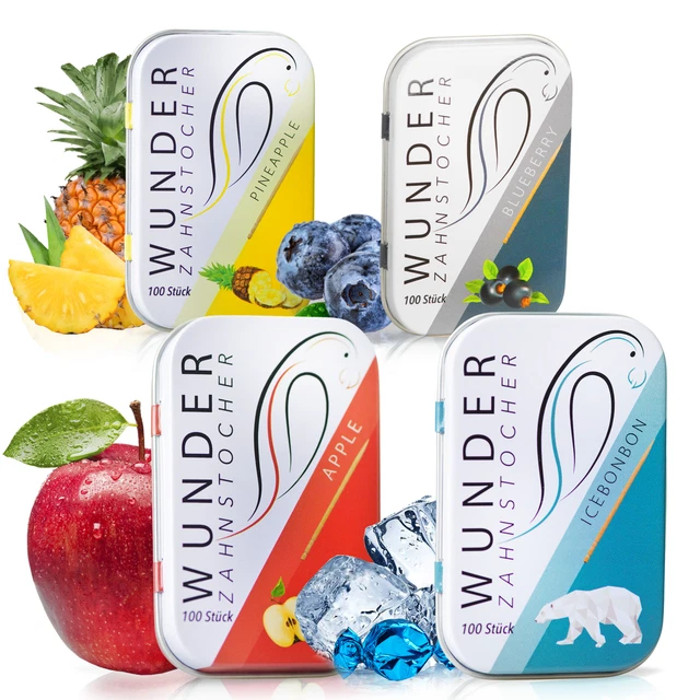 Palillo De Dientes Maravilloso Con Sabor - En 3 Variedades Refrescantes (Paquete Inicial)
