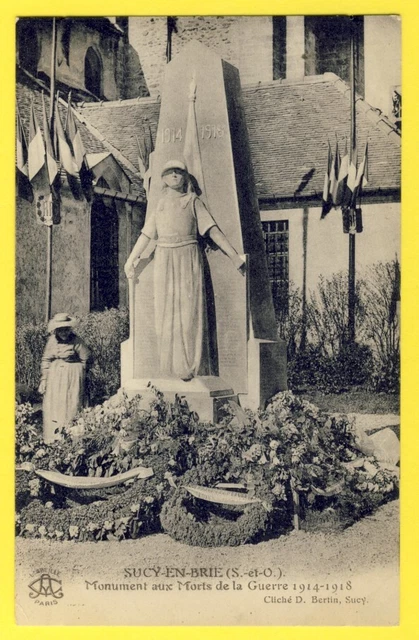 cpa SUCY en BRIE (Val de Marne) MONUMENT aux MORTS Guerre 14-18 Mémorial WW1