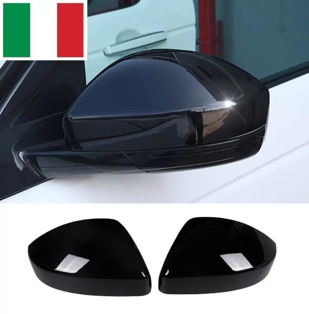 2 Cover Specchietti Calotte Per Land Range Rover Discovery Evoque Velar Nero