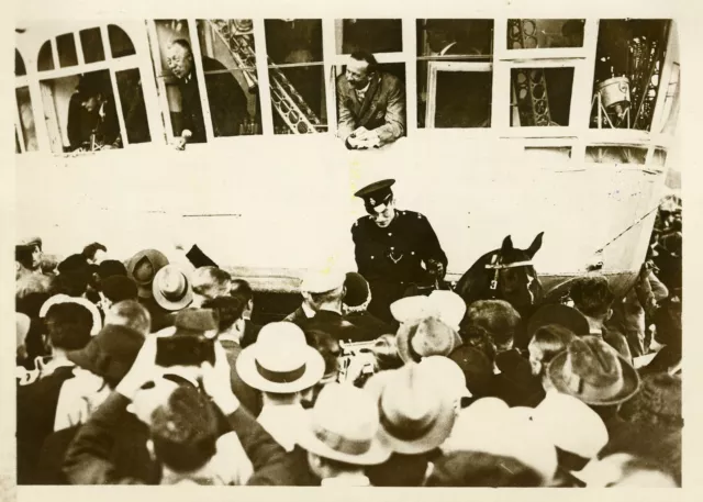 "DR ECKENER COMMANDANT LE ZEPPELIN" Photo originale G. DEVRED (AGENCE ROL) 1929