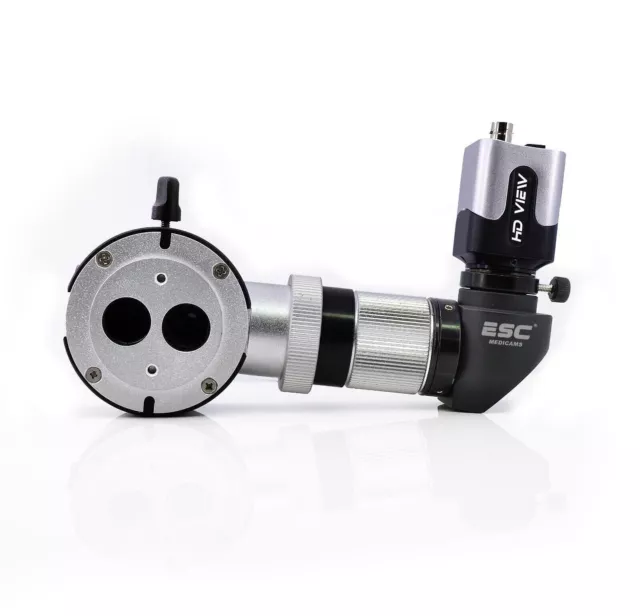 Zeiss Type Beam Splitter with C-Mount, HD CCD Camera for Microscope & Slit Lamps