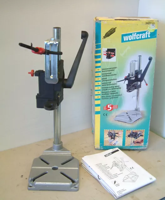 Wolfcraft 3407 Universal Drill Stand for Miniature Drills such as Dremel etc