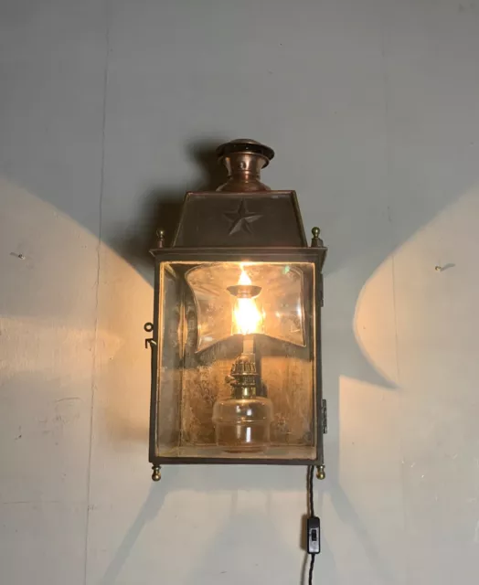 Stunning French early 19th century wall lantern With Makers Stamps