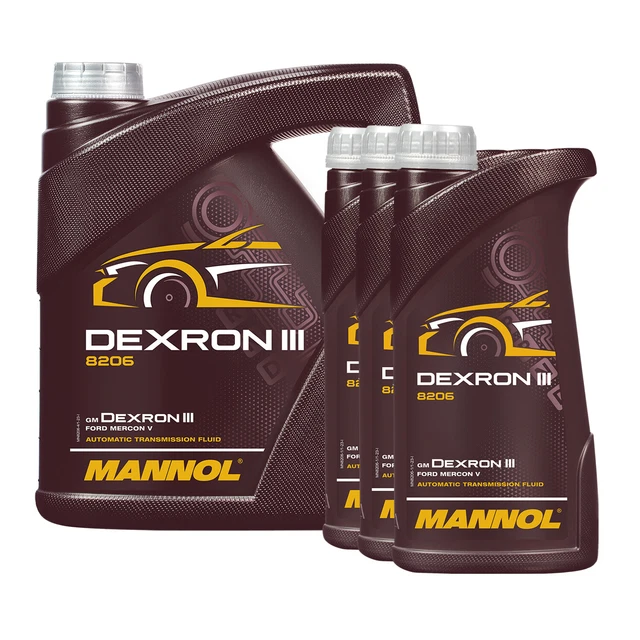 7 (4+3) LITRO Mannol Dexron III G/ H / F Automatico Olio Motore / Atf ...