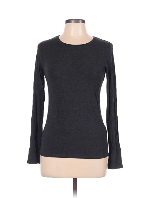 Majestic Paris Women Gray Long Sleeve T-Shirt 12