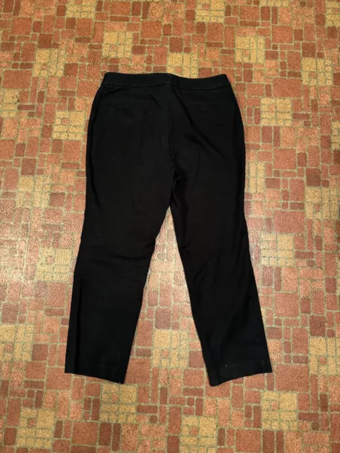 Fabulously Slimming by Chico's Women's Black Straight Leg Pants - 2 Short