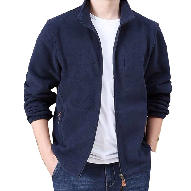 Mens Extra Thick Warm  Work Jacket Padded Anti Pill Winter Fleece Heavy Duty 9