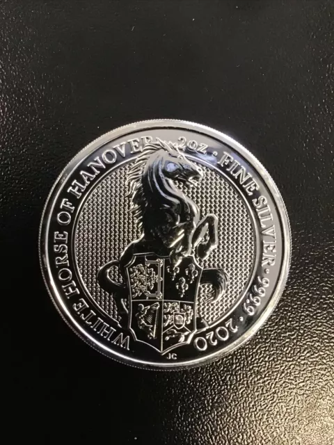 WHITE HORSE OF Hanover 2020 Great Britain 2 oz Silver Queens