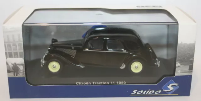 Solido 1/43 Scale diecast - S4300900 - 1950 Citroen Traction 11 - Black