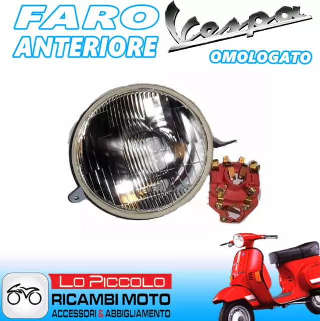 Faro Fanale Anteriore Piaggio Vespa Px Pe 125 150 200 Arcobaleno