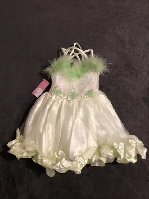 Baby/toddler Pageant ￼Fairy Wedding  Flower Girl Dress Size XSmall NWT