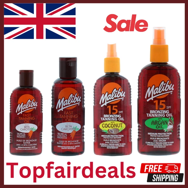 Malibu Fast Tanning Körperbutter Mit Beta-Carotin – 300 Ml, Wasserfest, Für Schnellere Bräune