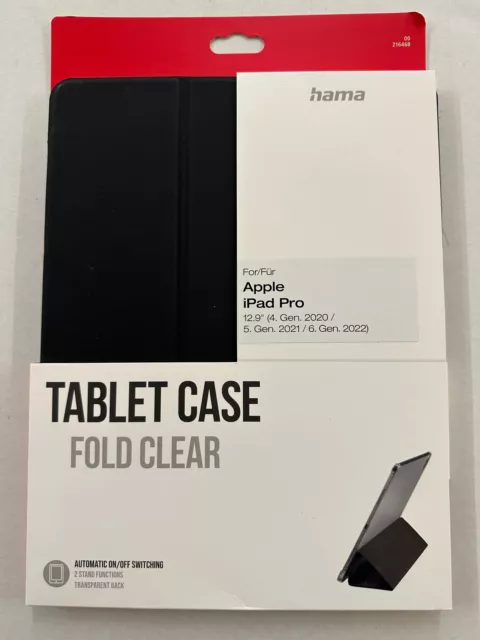 Hama Tablet-Case "Fold Clear" für Apple iPad Pro 12.9" (2020 / 20