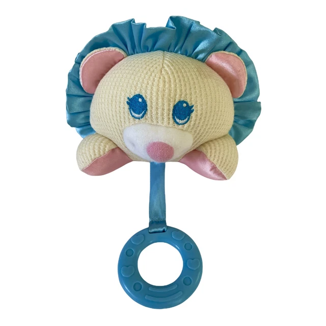 Fisher Price Clutch Me Cozies Lion Thermal Plush Rattle Toy 73730 Vintage 1998