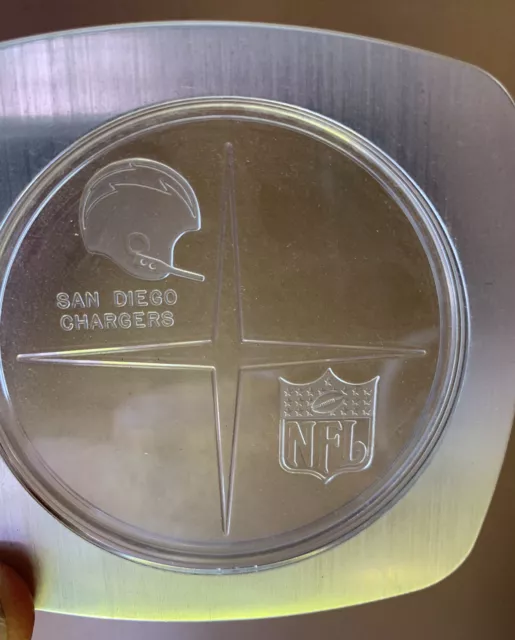 1970 San Diego Chargers  Plastic Coaster Wall decor helmet Vintage football NFL