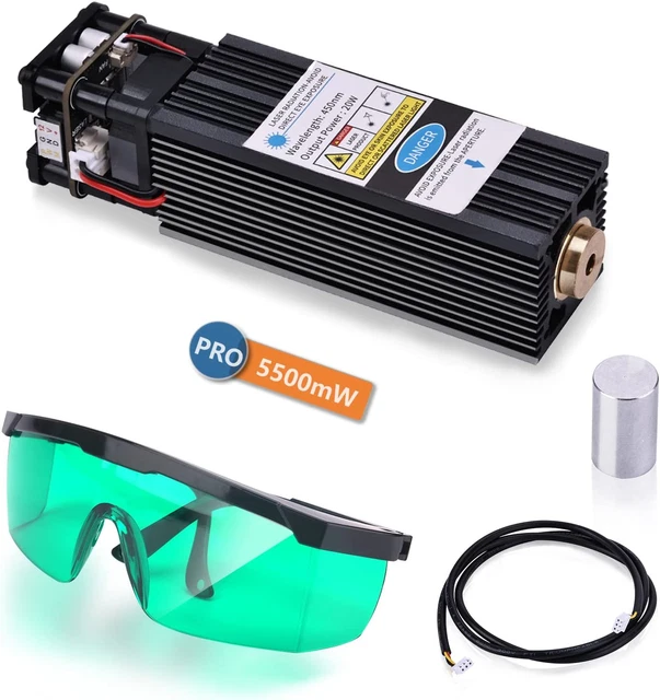 Upgraded Engraver Module,  445Nm 5500Mw Optical Power/ 20W Electric Power for CN