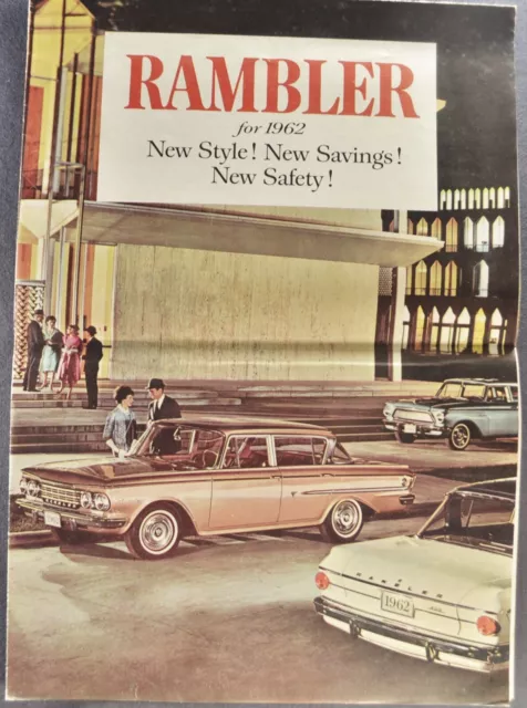 1962 Rambler Brochure Folder American Classic Ambassador AMC Excellent Original
