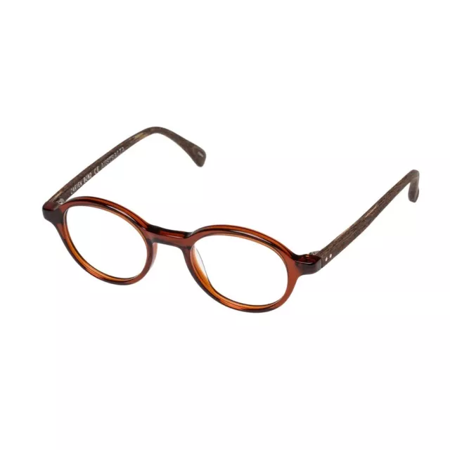 New Carter Bond optical eyeglasses eyewear mens womens wood look brown crystal