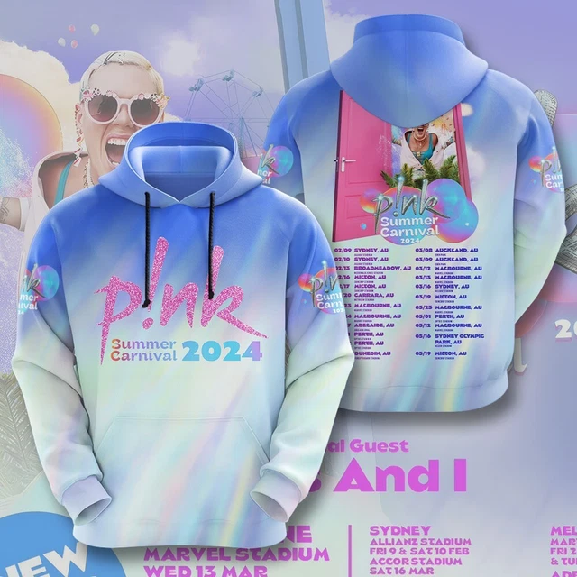P!NK PINK SINGER Summer Carnival 2024 Tour TShirt à capuche pour