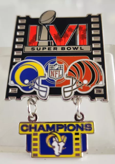 🔥 NFL LOS ANGELES RAMS SUPER BOWL LVI CHAMPIONSHIP BENGALS vs RAMS PIN-FREE SHP